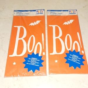 Orange Luminarias Luminary Halloween Bags Sacs